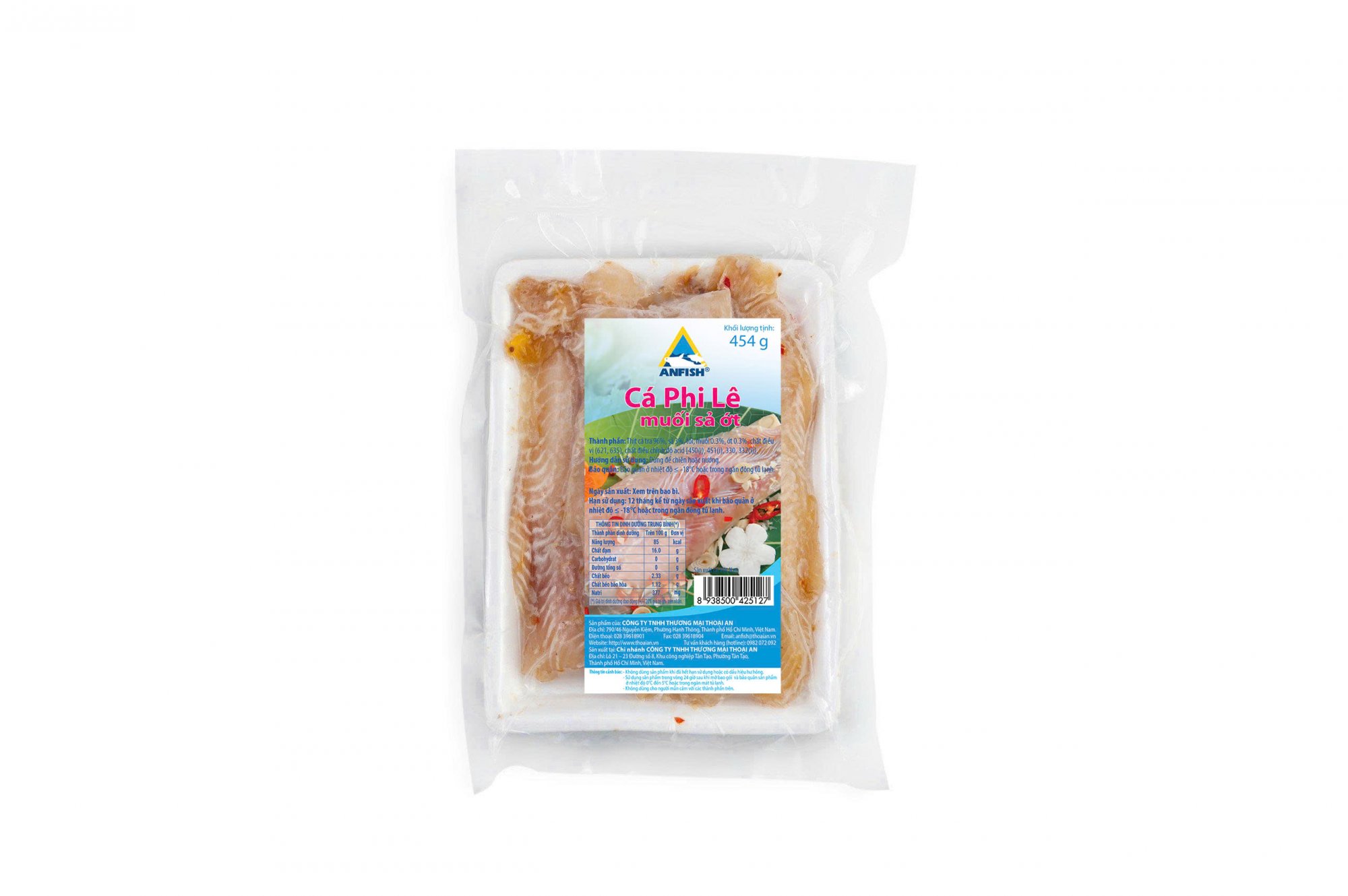 Cá Phi Lê Muối Sả Ớt Thoại An (454g, 5kg)