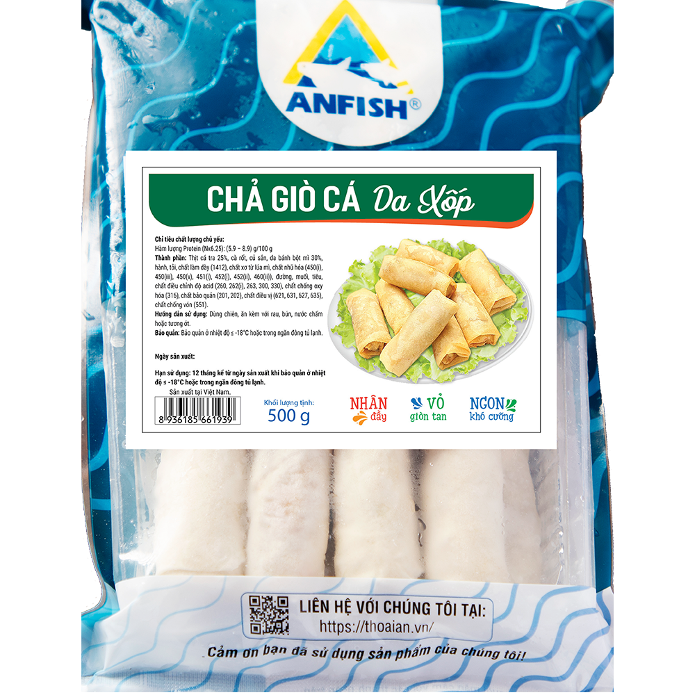 Chả giò cá da xốp