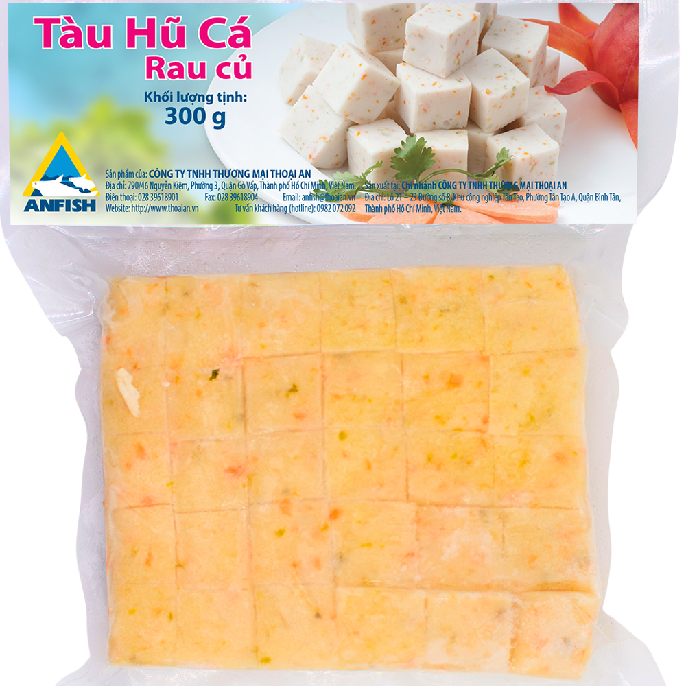 Tàu hũ cá rau củ Thoại An 300 g Đông lạnh