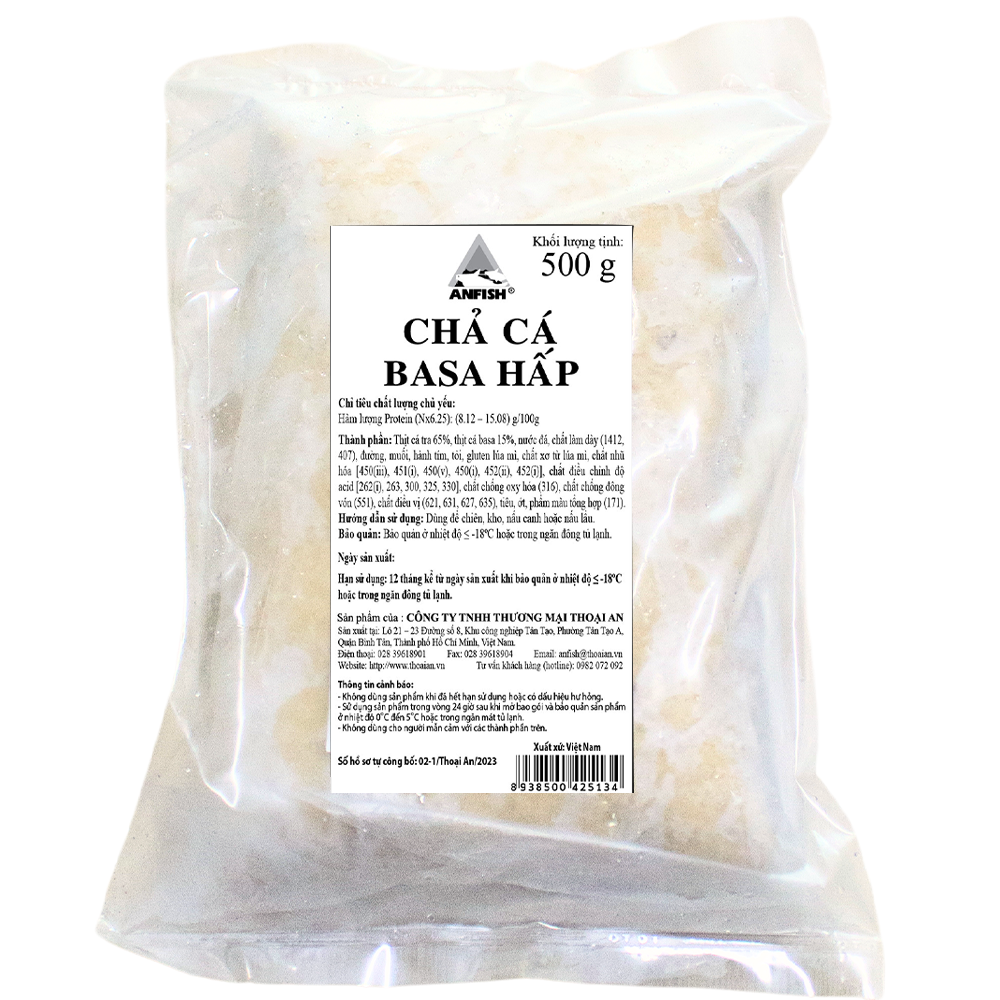 Chả cá basa hấp Thoại An 500g