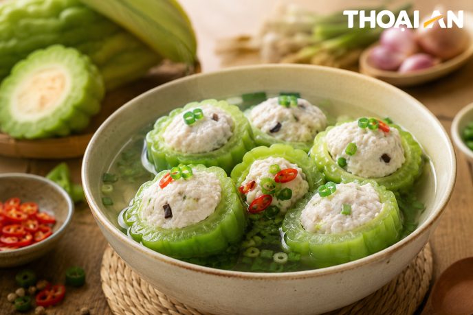 Canh khổ qua dồn chả cá thanh mát – Công thức dễ nấu cho bữa cơm gia đình Canh kho qua don ca logo