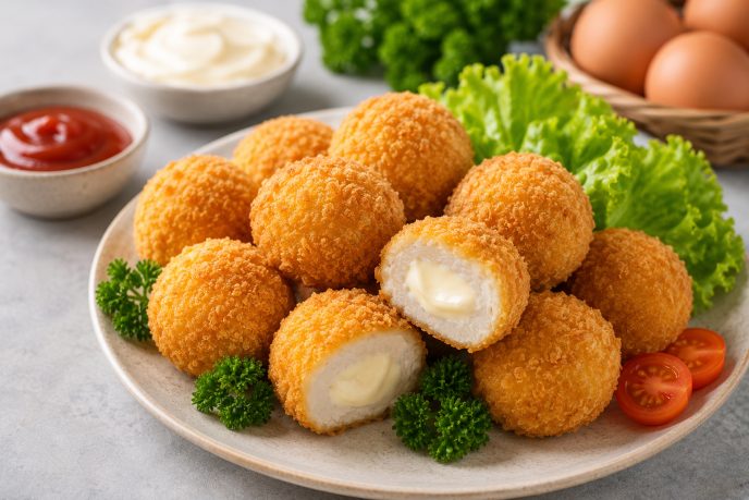 Cha ca sot mayonnaise tam bot chien xu