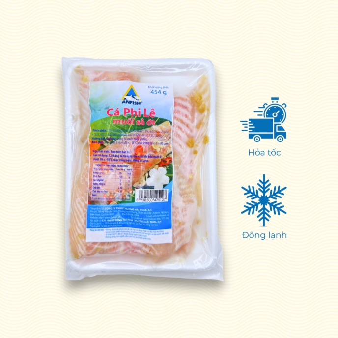 Cá phi lê muối sả không ớt Thoại An 454g (Đông lạnh)