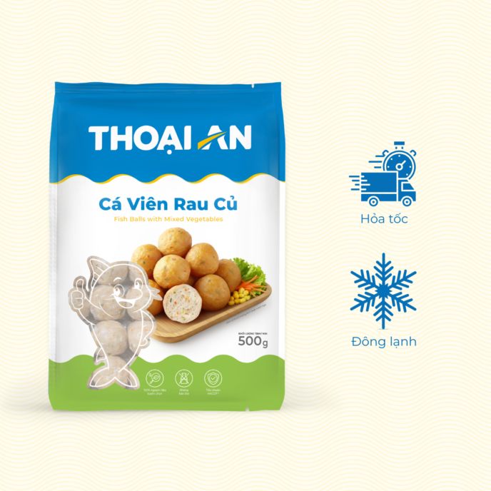 Cá viên rau củ Thoại An 500g (Đông lạnh)