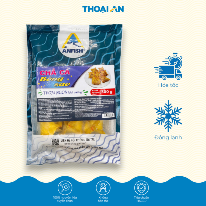 Chả cá bông sao Thoại An 300g (Đông lạnh)
