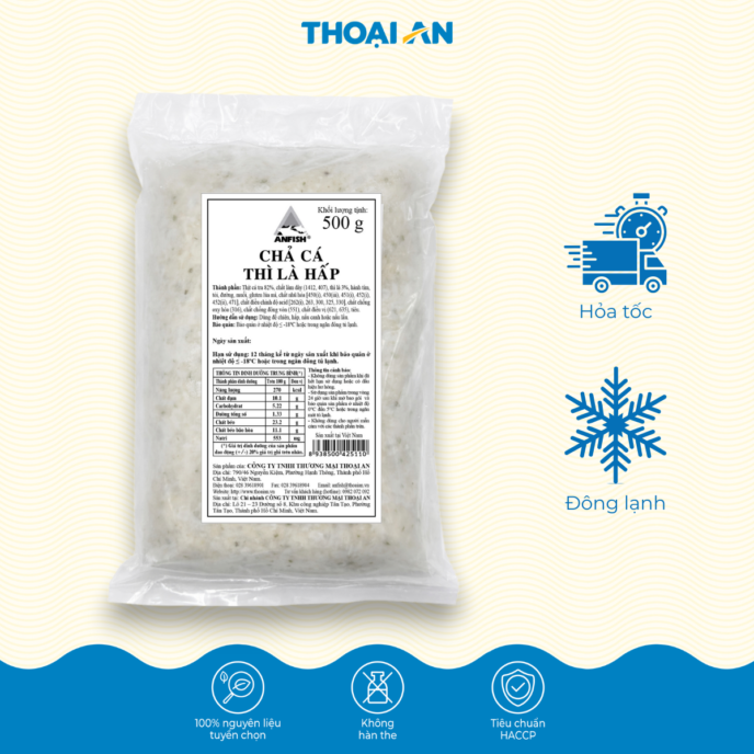 Chả cá thì là hấp Thoại An 500g (Đông lạnh)