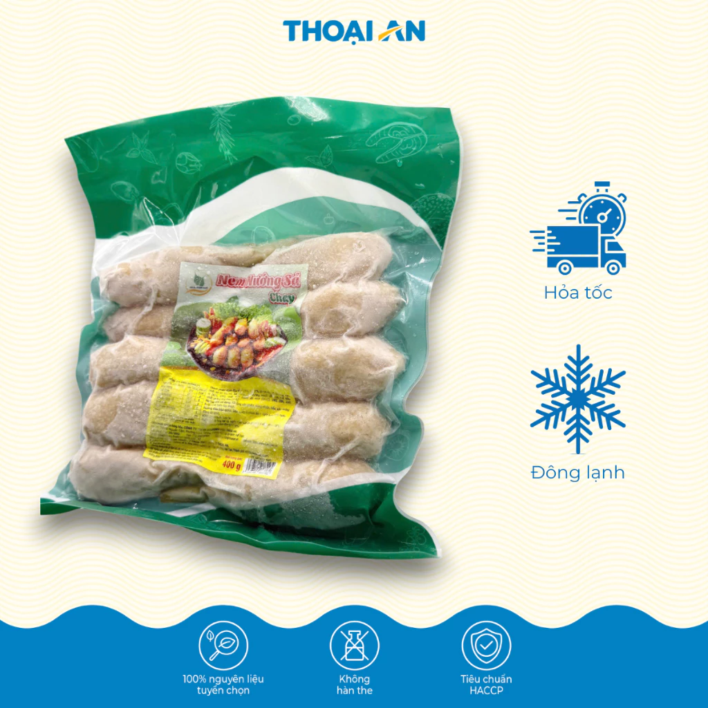 Nem nướng sả chay Thoại An 400g (Đông lạnh) Nem nướng sả chay Thoại An 400g (Đông lạnh) - Ảnh 2