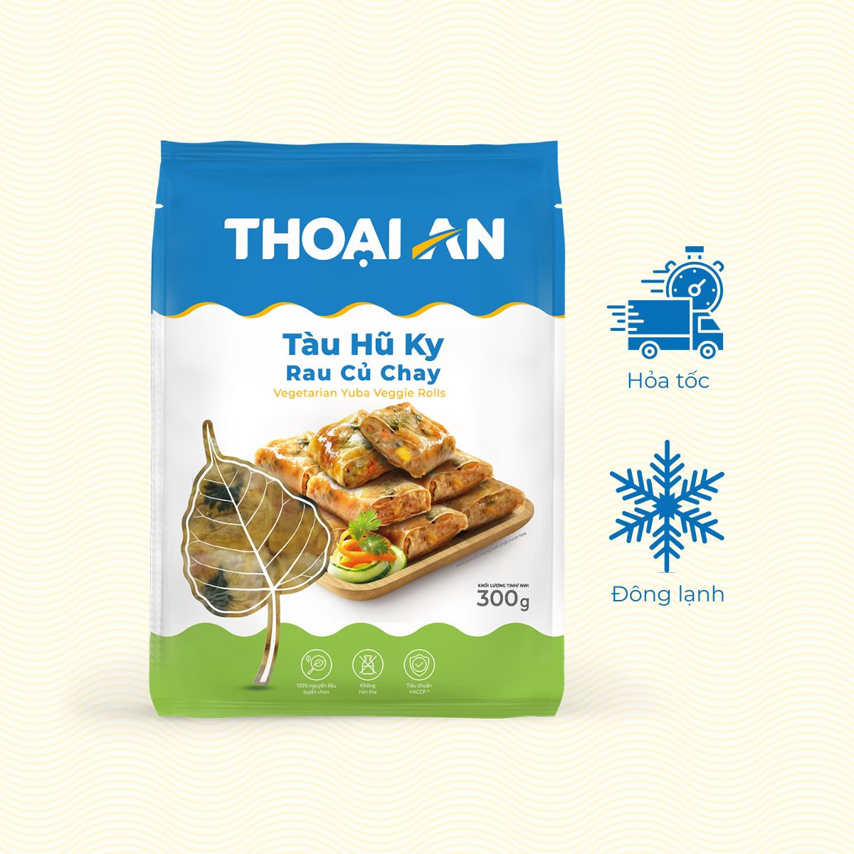 Tàu hũ ky rau củ chay Thoại An 300g (Đông lạnh)