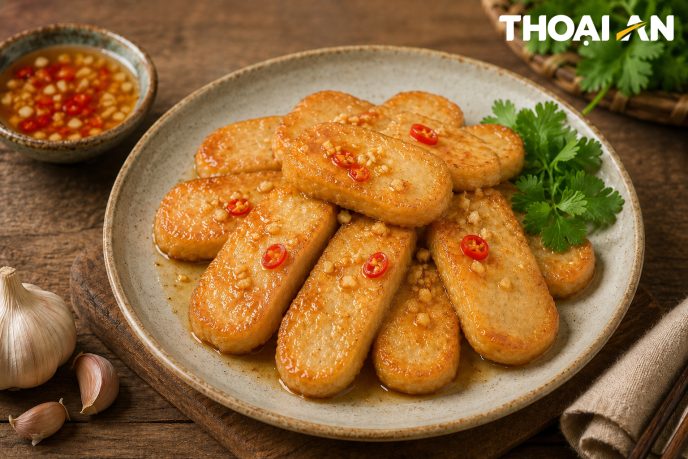 Fried fish cakes with fish sauce – A Flavorful 10-Minute Meal Cha ca chien nuoc mam ver2 logo