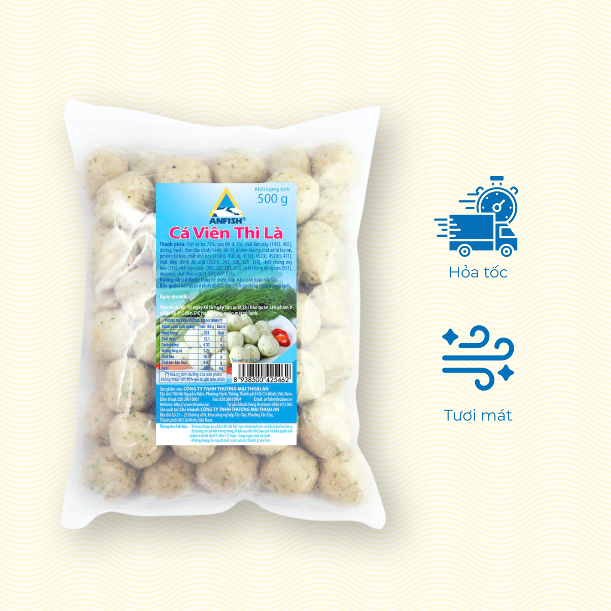Thoai An Dill Fish Balls 500g (Chilled Product) Thoai An Dill Fish Balls 500g (Chilled Product) - Image 2