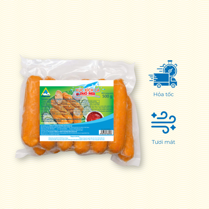 Xuc xich phomai 500g HSD 10 ngay hang mat